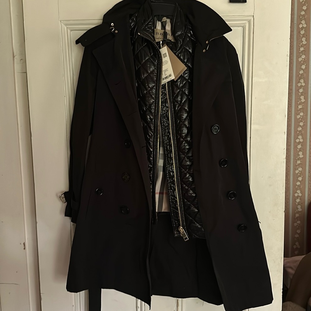 Burberry coat, size 6 US, never worn